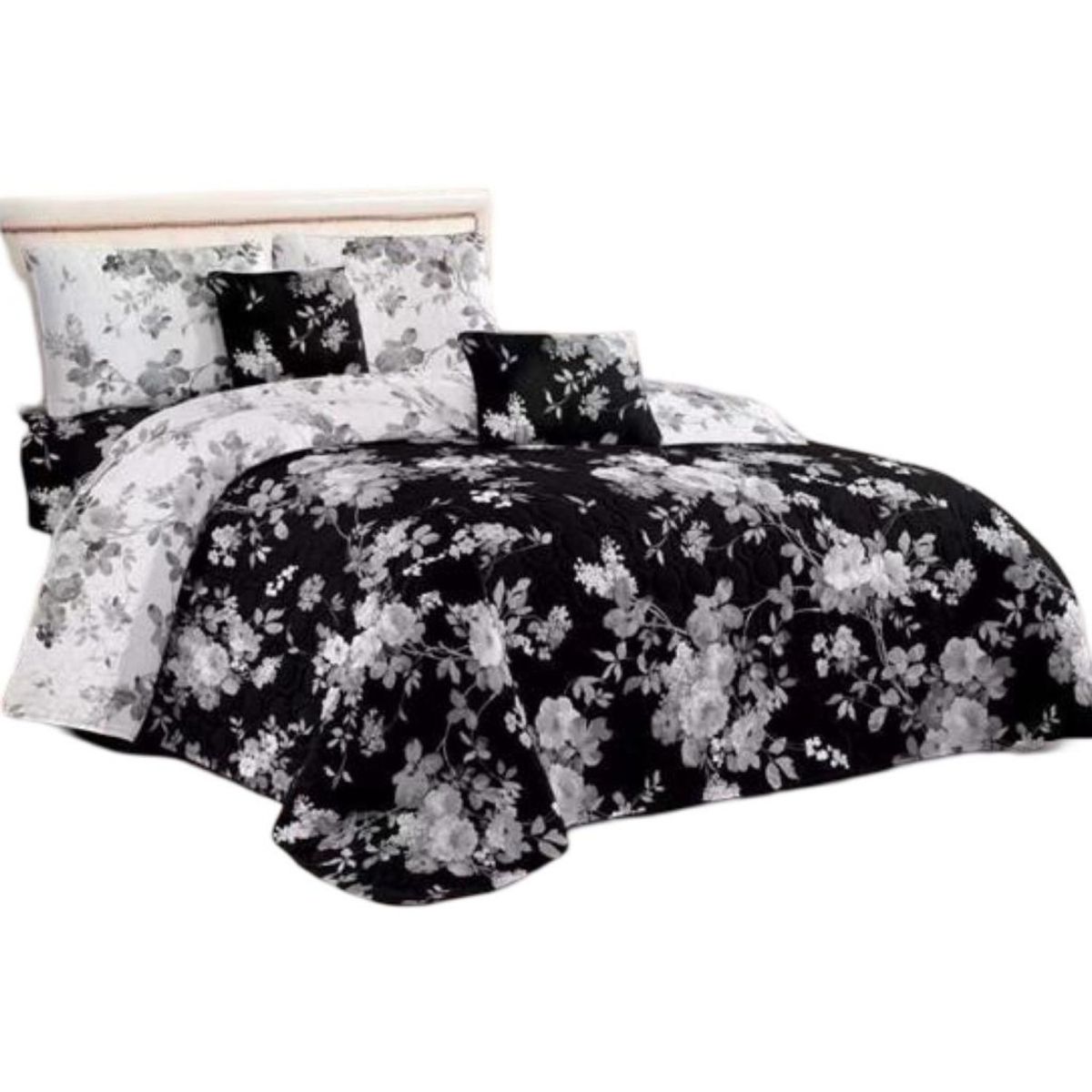 GENERICO - Cubrecama Quilt 2 Plazas+2 Fundas Verano Fresco 13n25_.