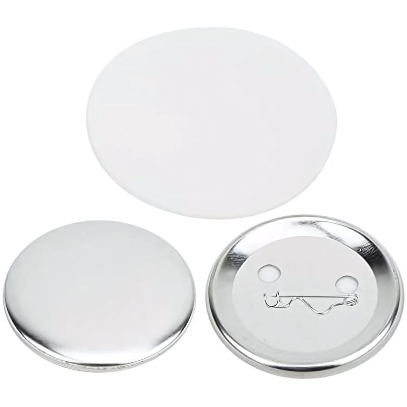 GENERICO - Pines Chapitas Metálicos Sublimables Pack 56 mm Sublimación