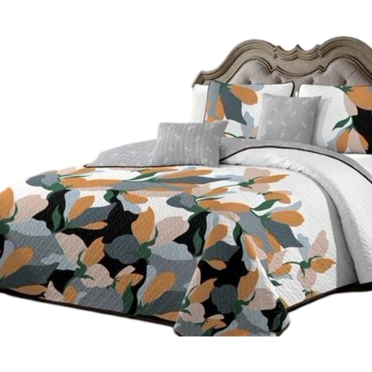 GENERICO - Cubrecama Quilt 2 Plazas+2 Fundas Verano Fresco 13n16