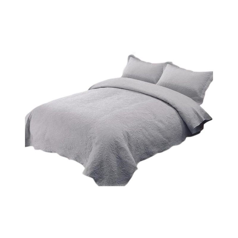 GENERICO - Cubrecama Quilt 2 Plazas+2 Fundas Verano Unicolor 13n03