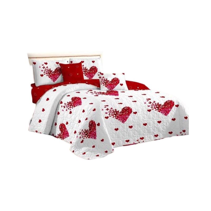GENERICO - Cubrecama Quilt 2 Plazas+2 Fundas Verano Fresco 13n62