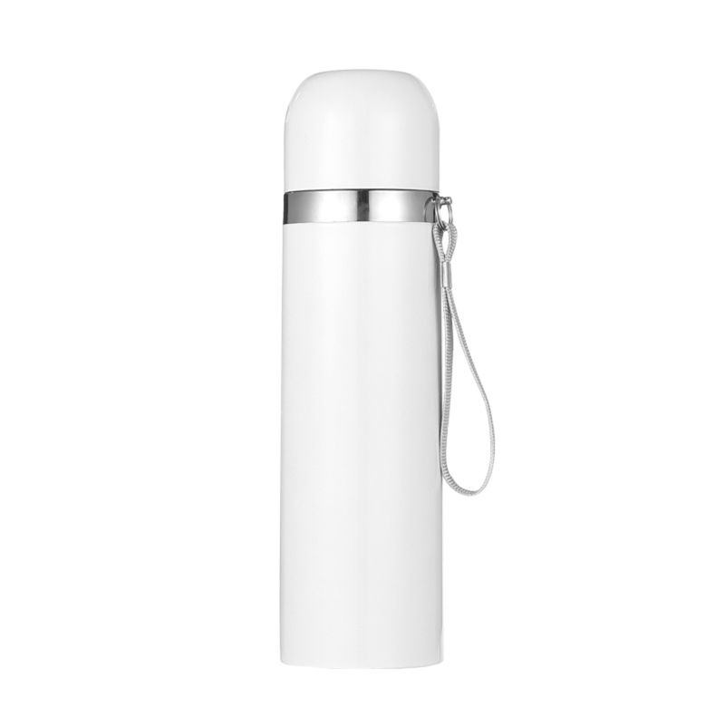 GENERICO - Termo aluminio blanco tapa 500ml caja individual Sublimable