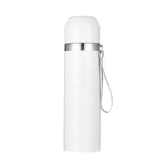 GENERICO - Termo aluminio blanco tapa 500ml caja individual Sublimable