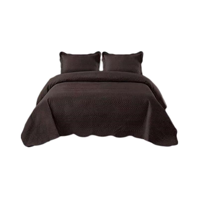 GENERICO - Cubrecama Quilt 2 Plazas+2 Fundas Verano Unicolor 13n04
