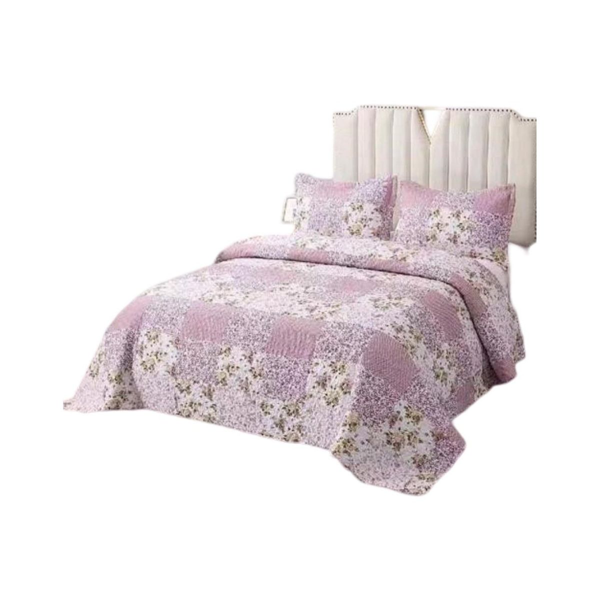 GENERICO - Cubrecama Quilt 2 Plazas+2 Fundas Verano Fresco 13n58_.