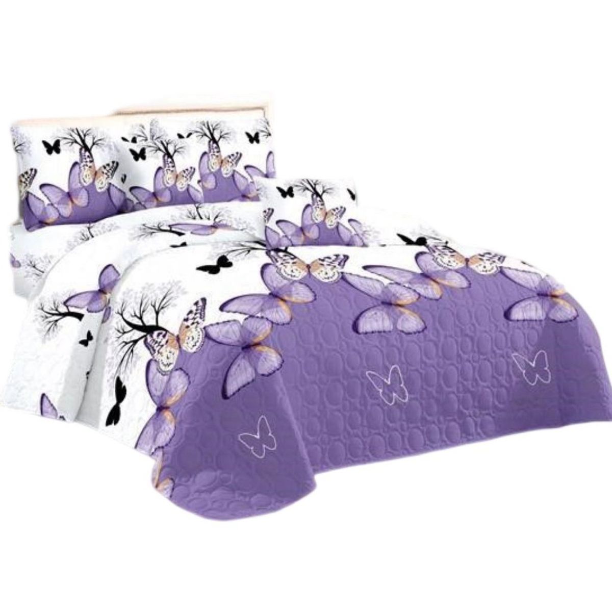 GENERICO - Cubrecama Quilt 2 Plazas+2 Fundas Verano Fresco 13n66_.
