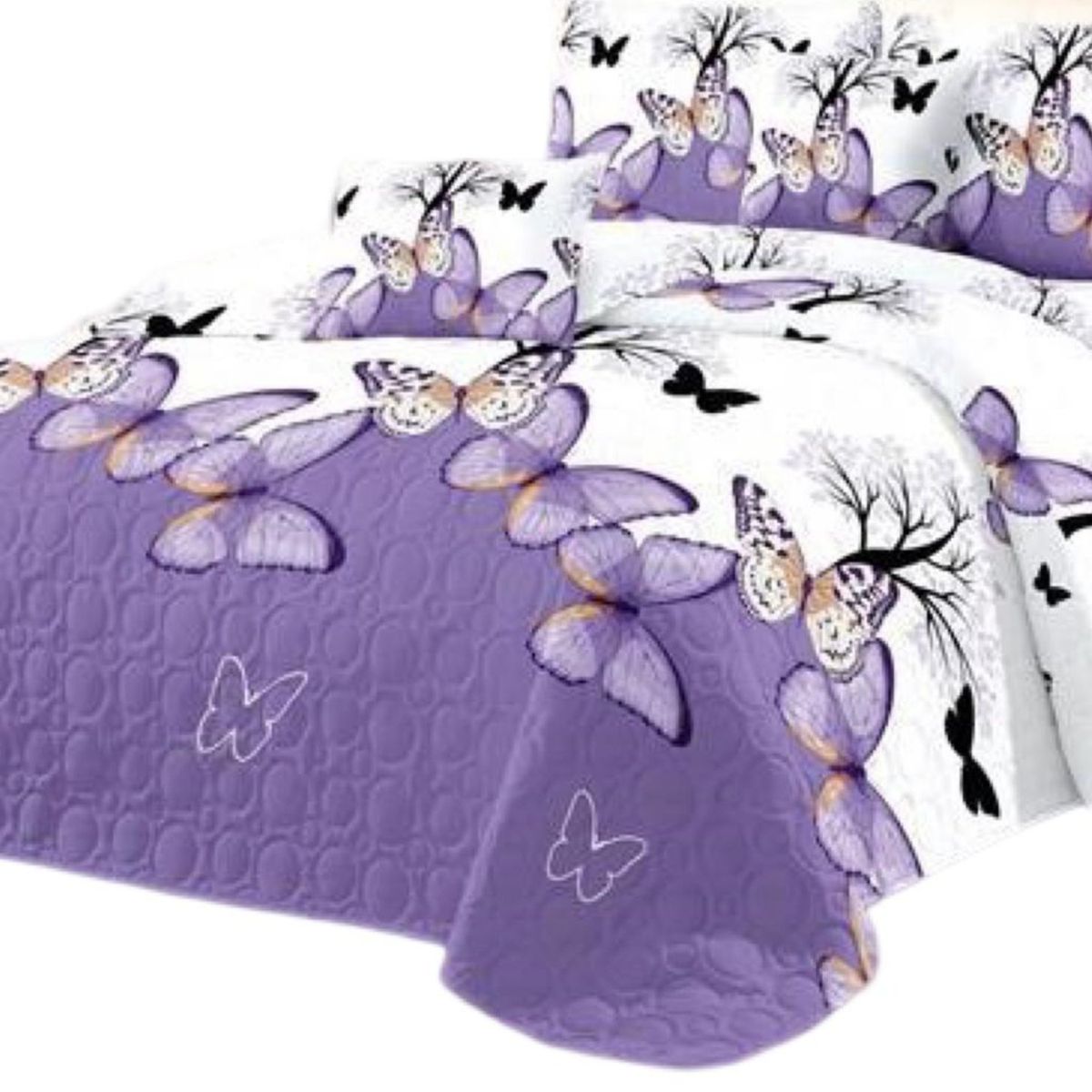 GENERICO - Cubrecama Quilt 2 Plazas+2 Fundas Verano Fresco 13n66_.
