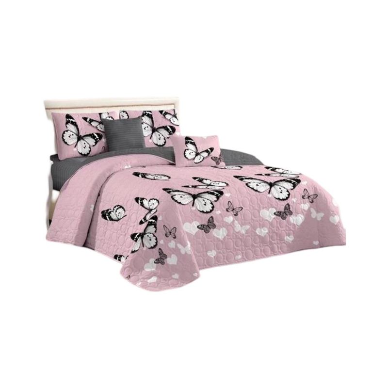GENERICO - Cubrecama Quilt 2 Plazas+2 Fundas Verano Fresco 13n63