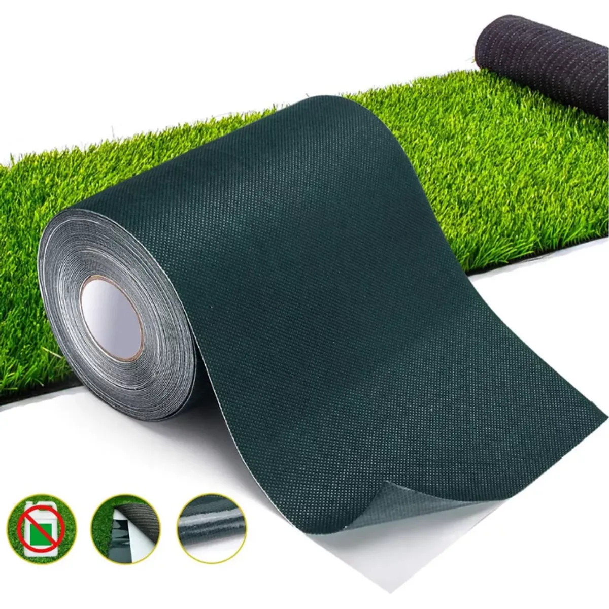 KUANGYE - Césped Verde Cinta Sintética Para Césped Artificial 15cmx10m