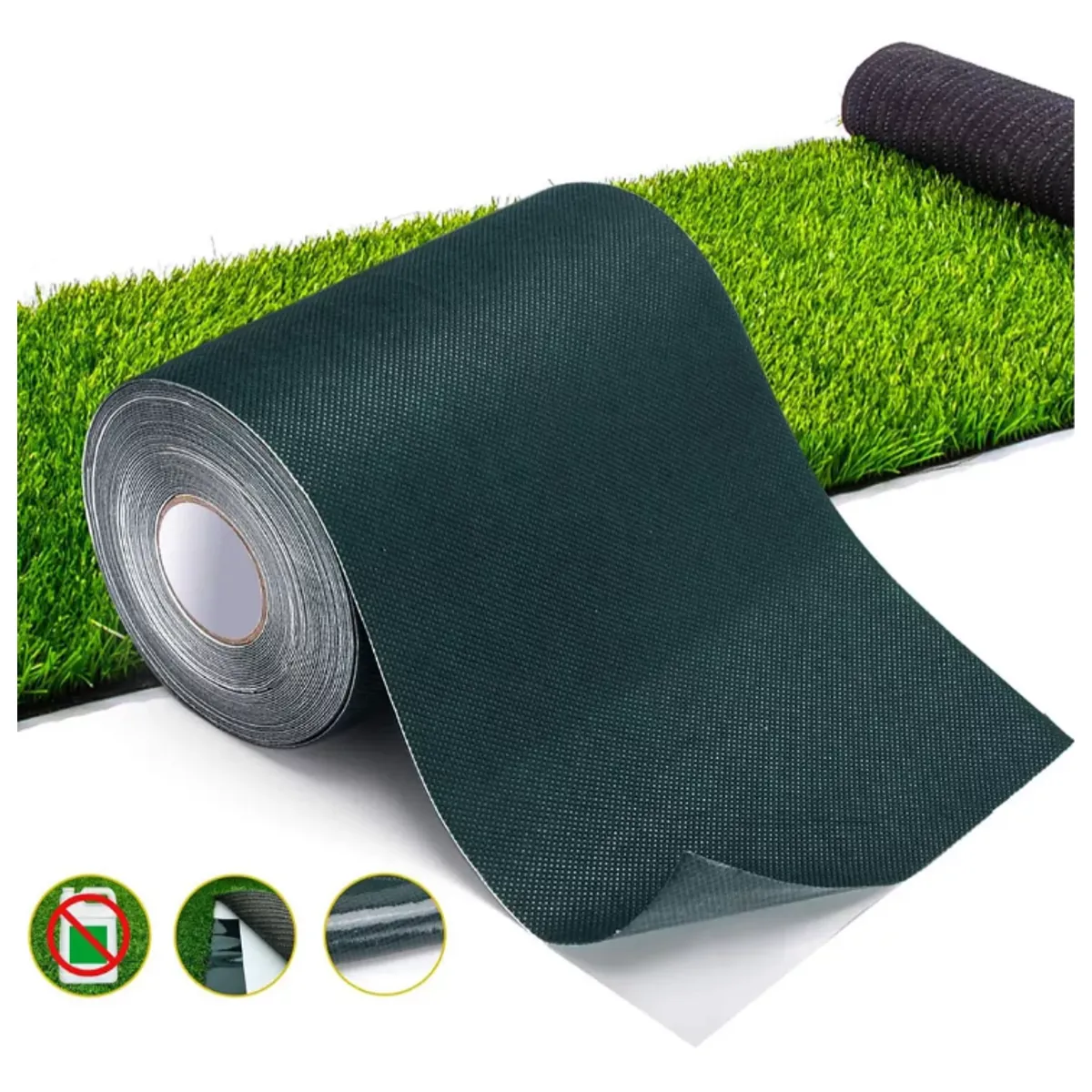 KUANGYE - Césped Verde Cinta Sintética Para Césped Artificial 15cmx10m