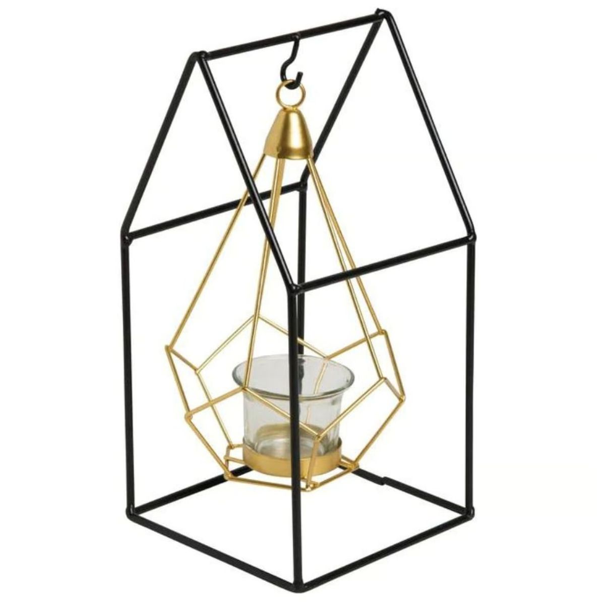 GENERICO - Portavela Candelabro Geometrico Vela Flotante 26Cm Alto