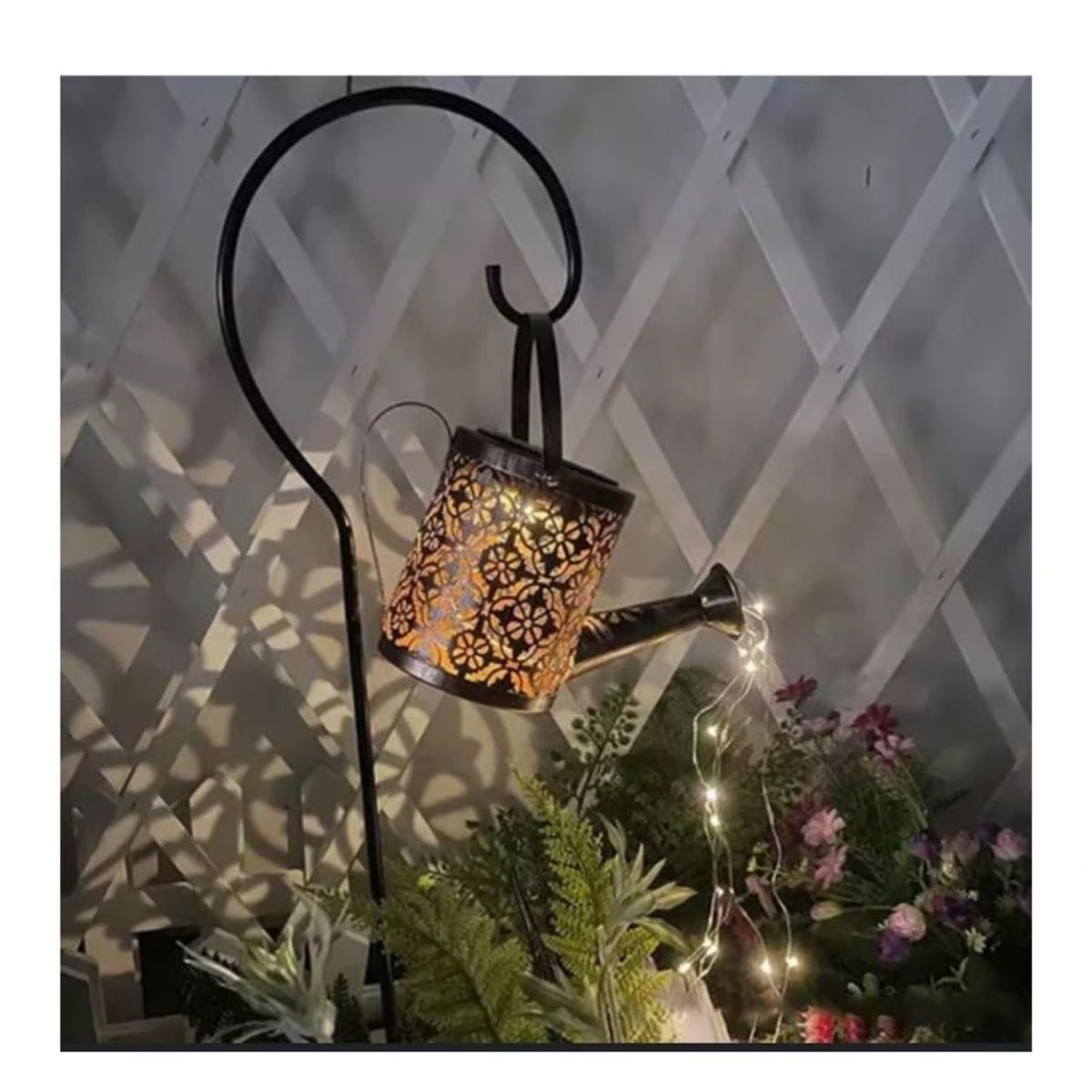 GENERICO - Regadera Hueca Light Solar Garden Led Light