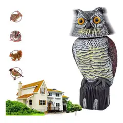 KUANGYE - Ahuyentador De Pajaros Buho Espanta Palomas