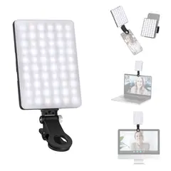 NEEWER - Led Luz De Video Selfie Luz + Clip Para 16 Pro Max S24 Celular Macbook