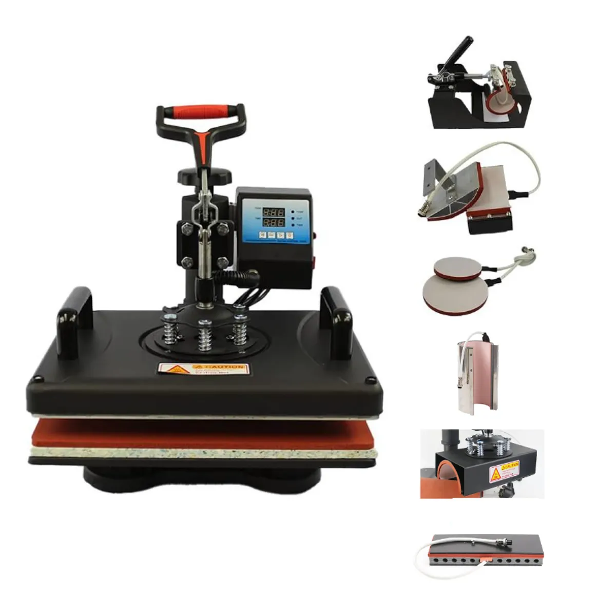 GENERICO - Máquina Estampadora Sublimadora Multifunción 8 en 1 Transfer DTF