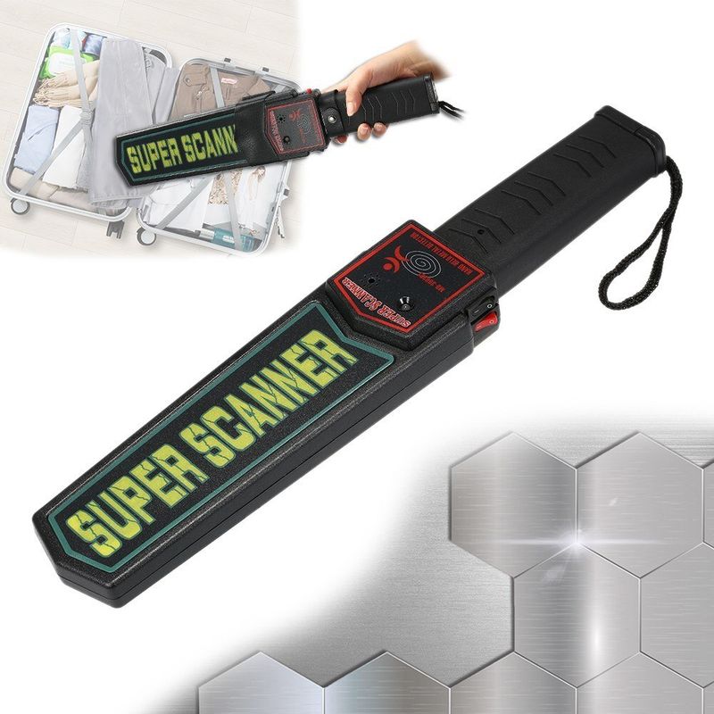 INVENCIBLE - PALETA DETECTOR METALES SEGURIDAD SONIDO YO VIBRACION AA20