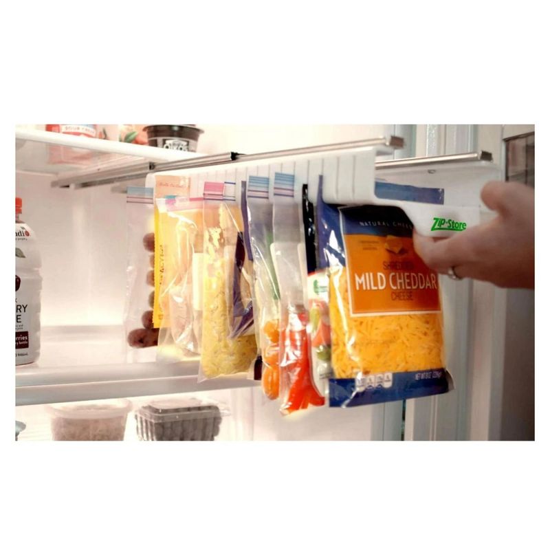 INVENCIBLE - SOPORTE BOLSAS ZIP PARA REFRIGERADOR CON RIELES AK94