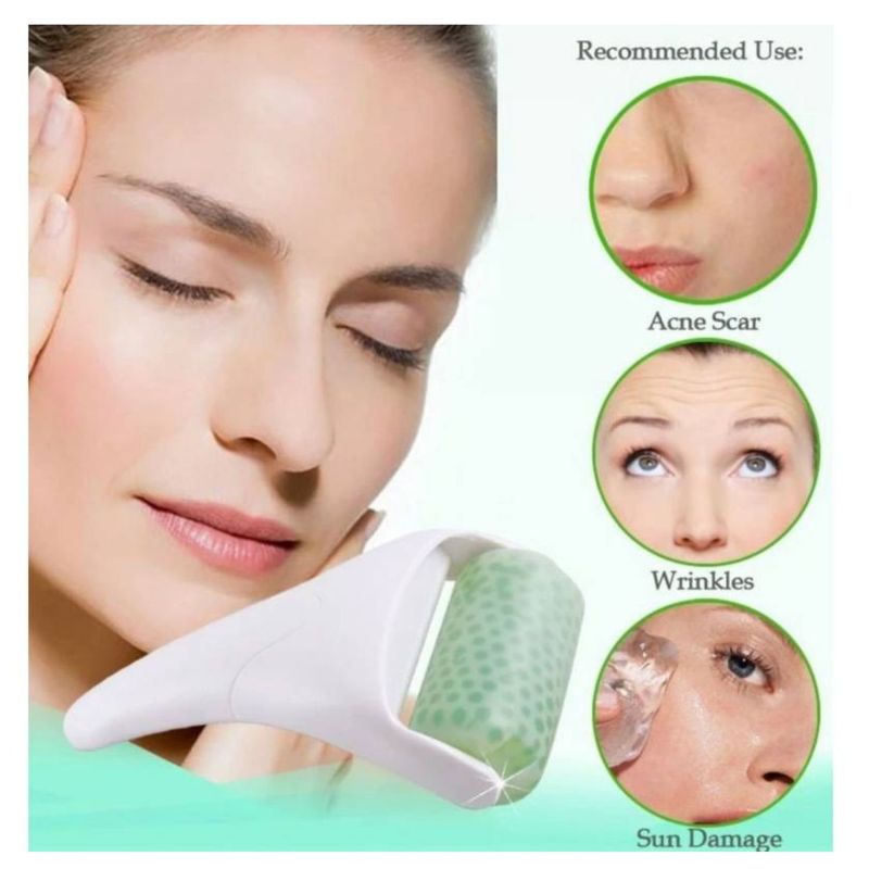 INVENCIBLE - RODILLO MASAJE TONIFICACION FACIAL GEL FRÍO ICE ROLLER AK92