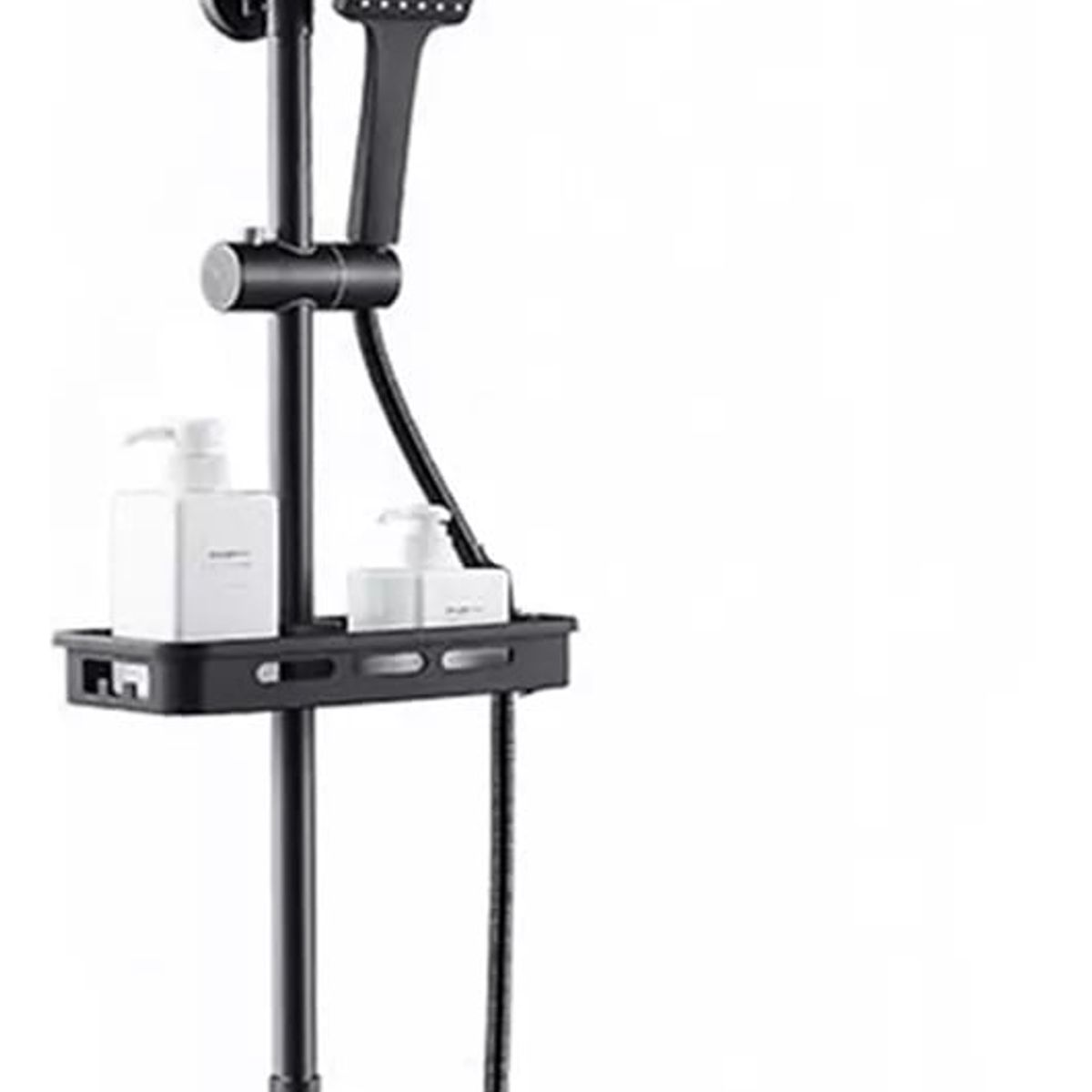 KUANGYE - Moderna Hermosa Columna De Ducha Negra Mate 3 Funciones