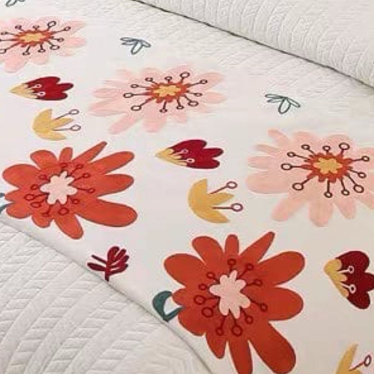 GENERICO - Piecera Bordada para Cama - Sin Fundas de Cojín D5