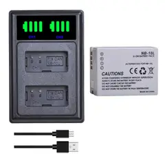 GENERICO - BATERÍA NB-10L + CARGADOR DOBLE CB-2LCE ALTERNATIVO CANON