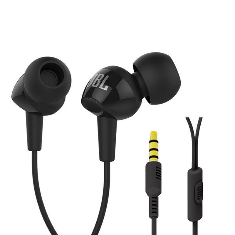 JBL - Audífonos Cable de 35 mm JBL HARMAN C100SI Negro