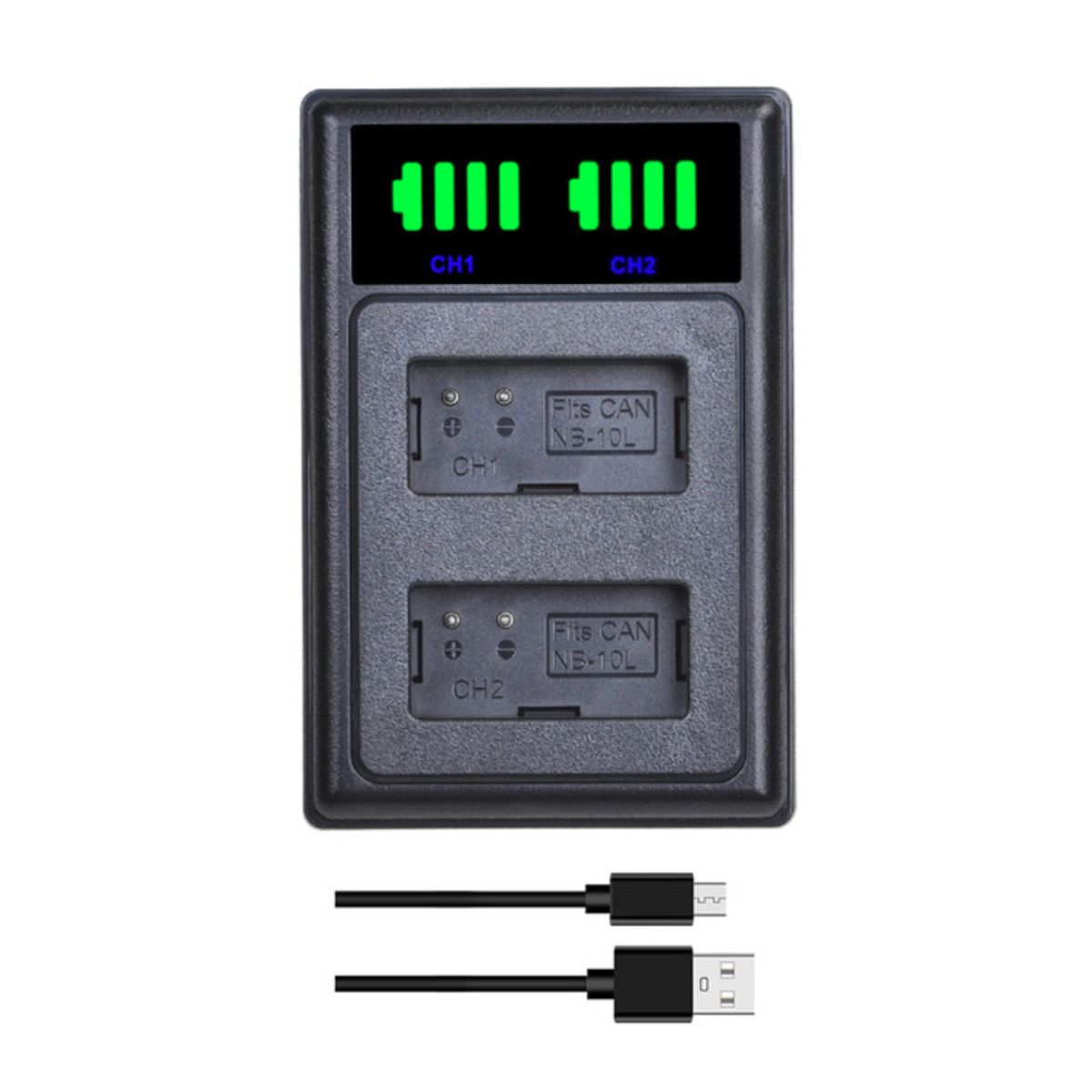 GENERICO - CARGADOR DOBLE CB-2LCE ALTERNATIVO CANON