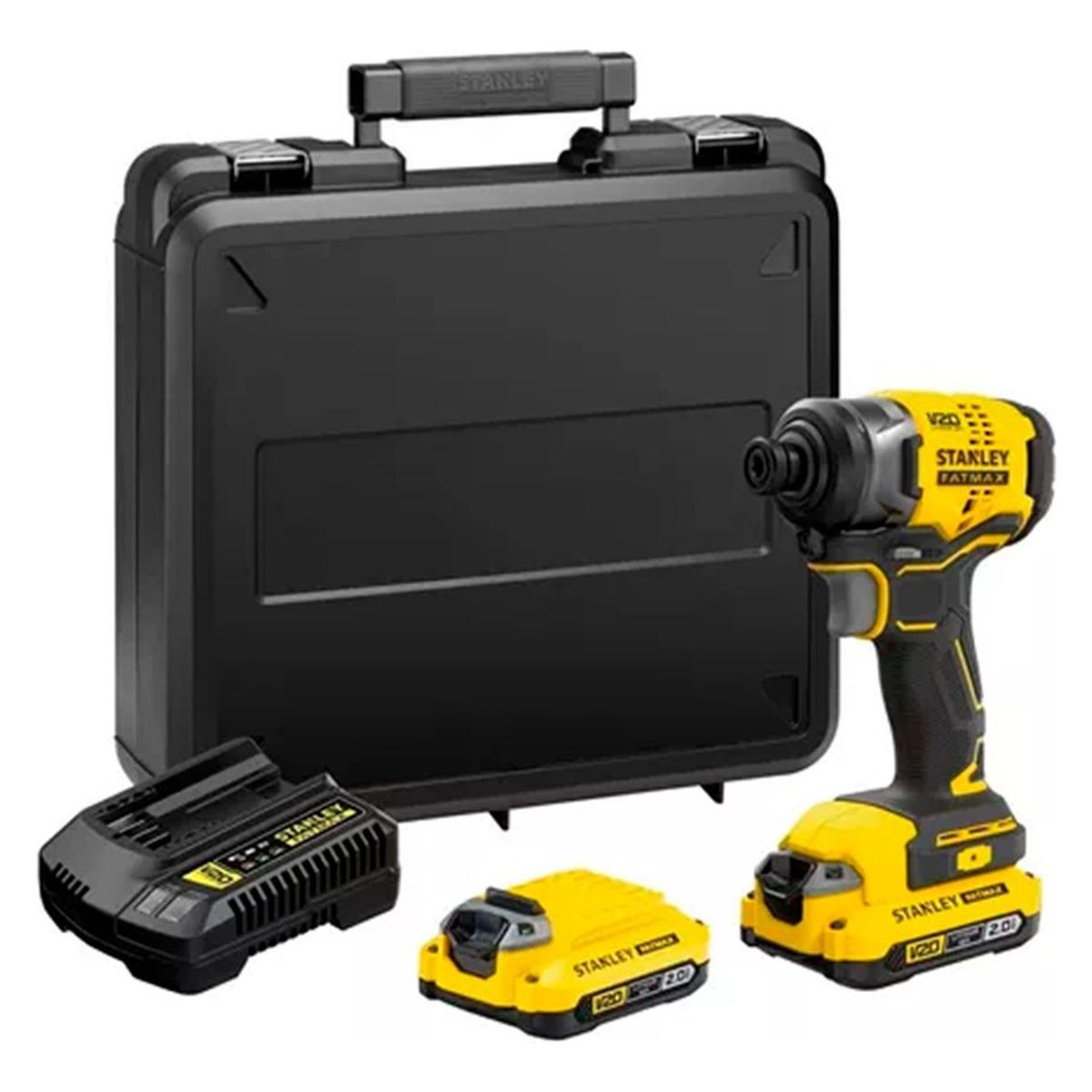 STANLEY - Kit Atornillador De Impacto V20 Fatmax Stanley Sbi810d2k-b2