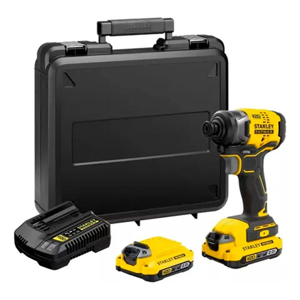 STANLEY - Kit Atornillador De Impacto V20 Fatmax Stanley Sbi810d2k-b2