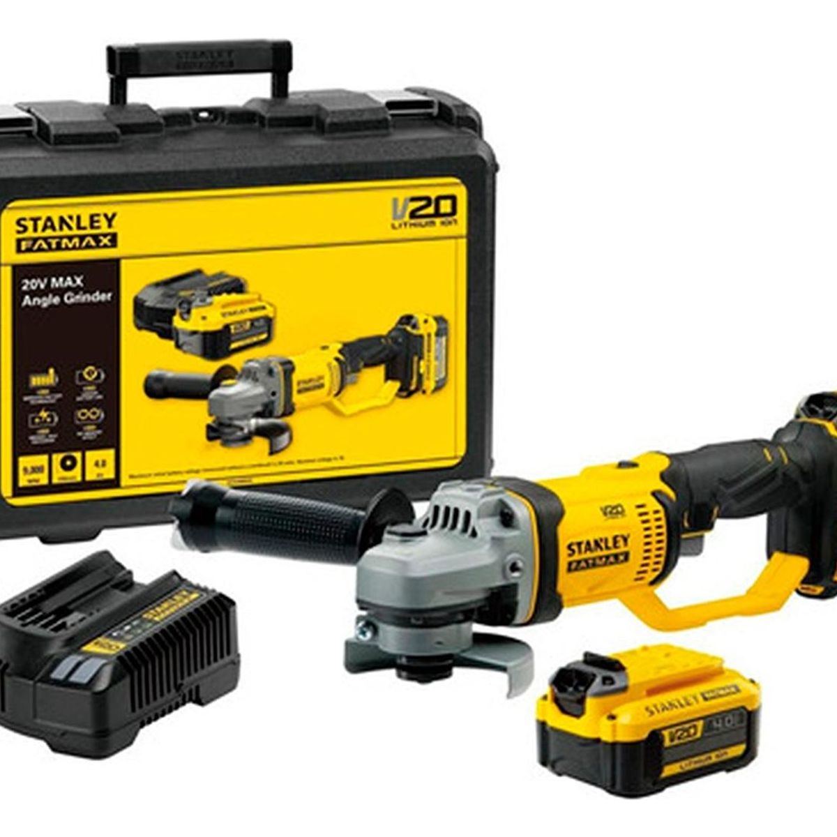 STANLEY - Kit Esmeril Inal. Fatmax Stanley Scg400m2k-b2