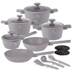 BERLINGER HAUS - BATERIA DE COCINA 15 PZS TAUPE COLLECTION ANTIADHERENTE