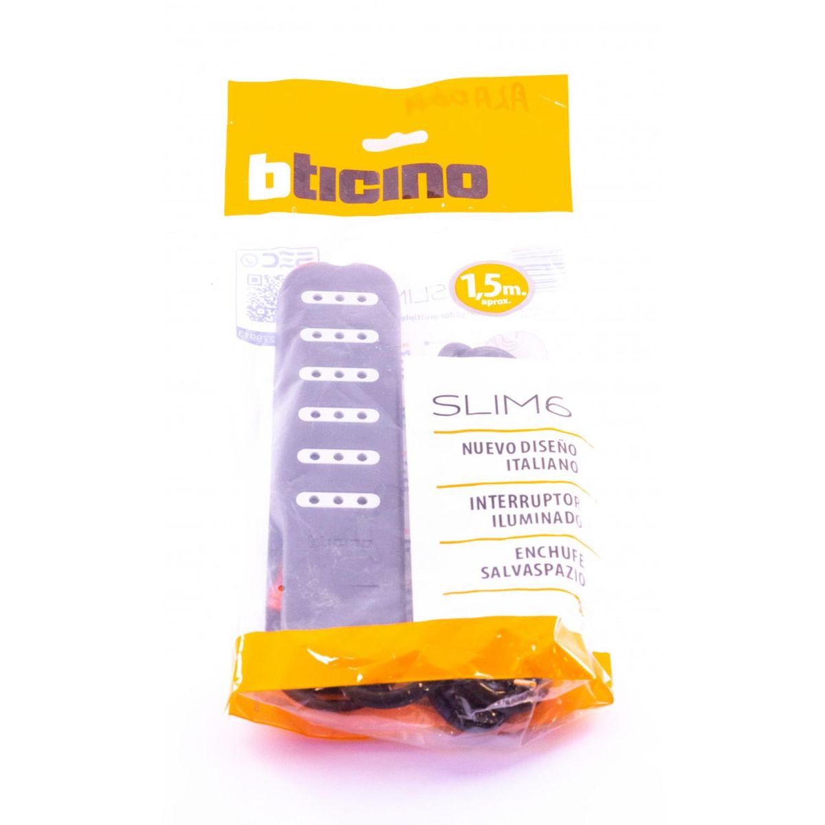 BTICINO - Alargador slim6 2P+T 10A 1 5m gris de Bticino