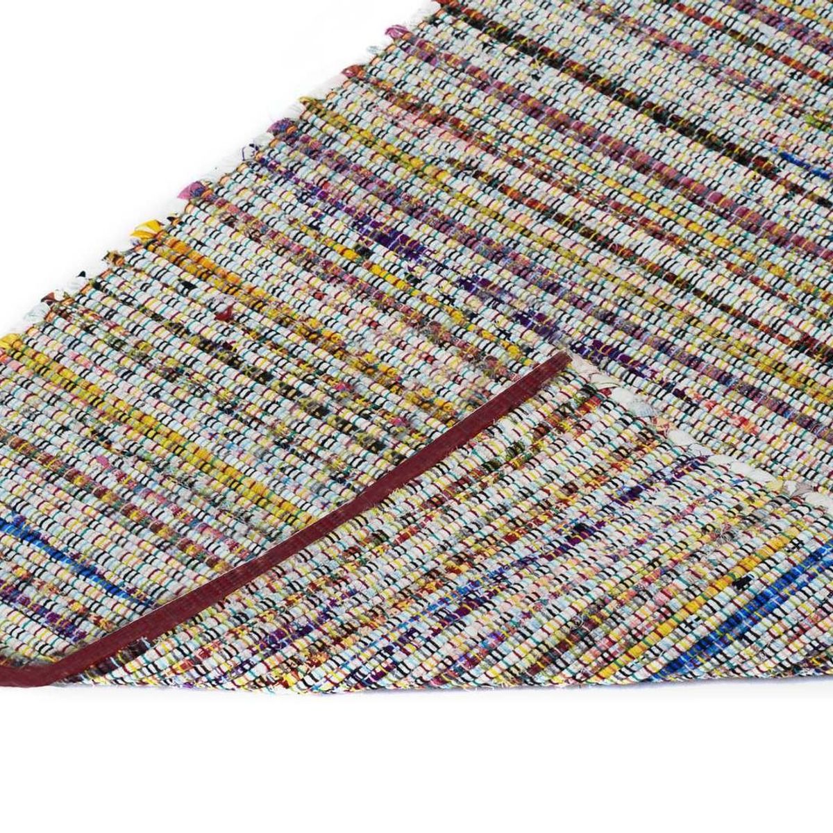 DECOGHAR - Alfombra Chindi Boho Artesanal Multi 1,20 X 1,80 mts