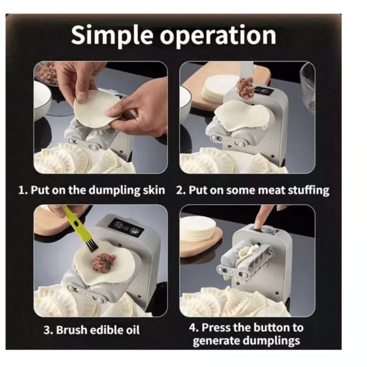 GENERICO - Prensa Para Empanadas Ravioles Tipo Pastelito Automática