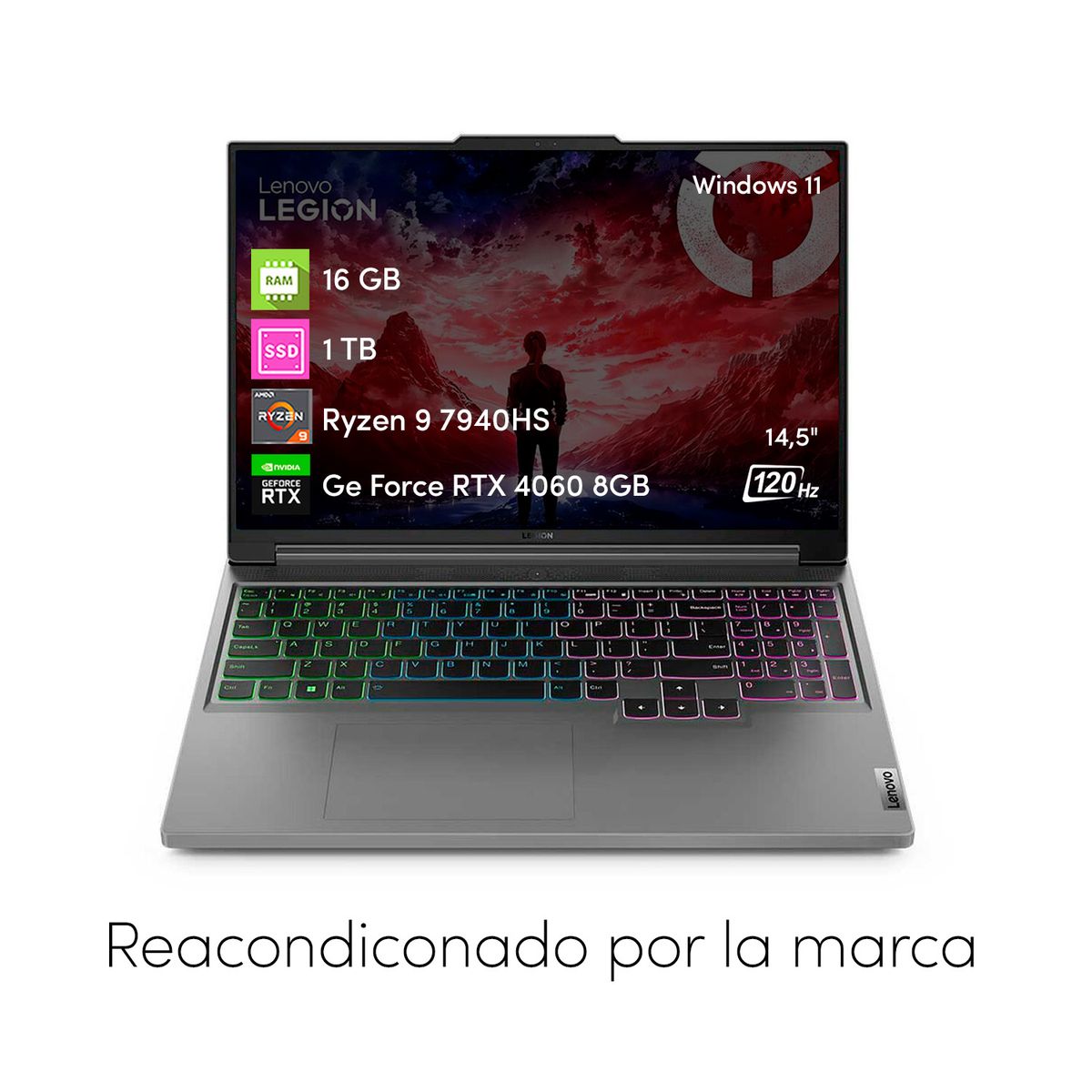 LENOVO - Notebook Gamer Lenovo Legion Slim 5 Ryzen 9 16GB 1TBSSD RTX4060 14.5