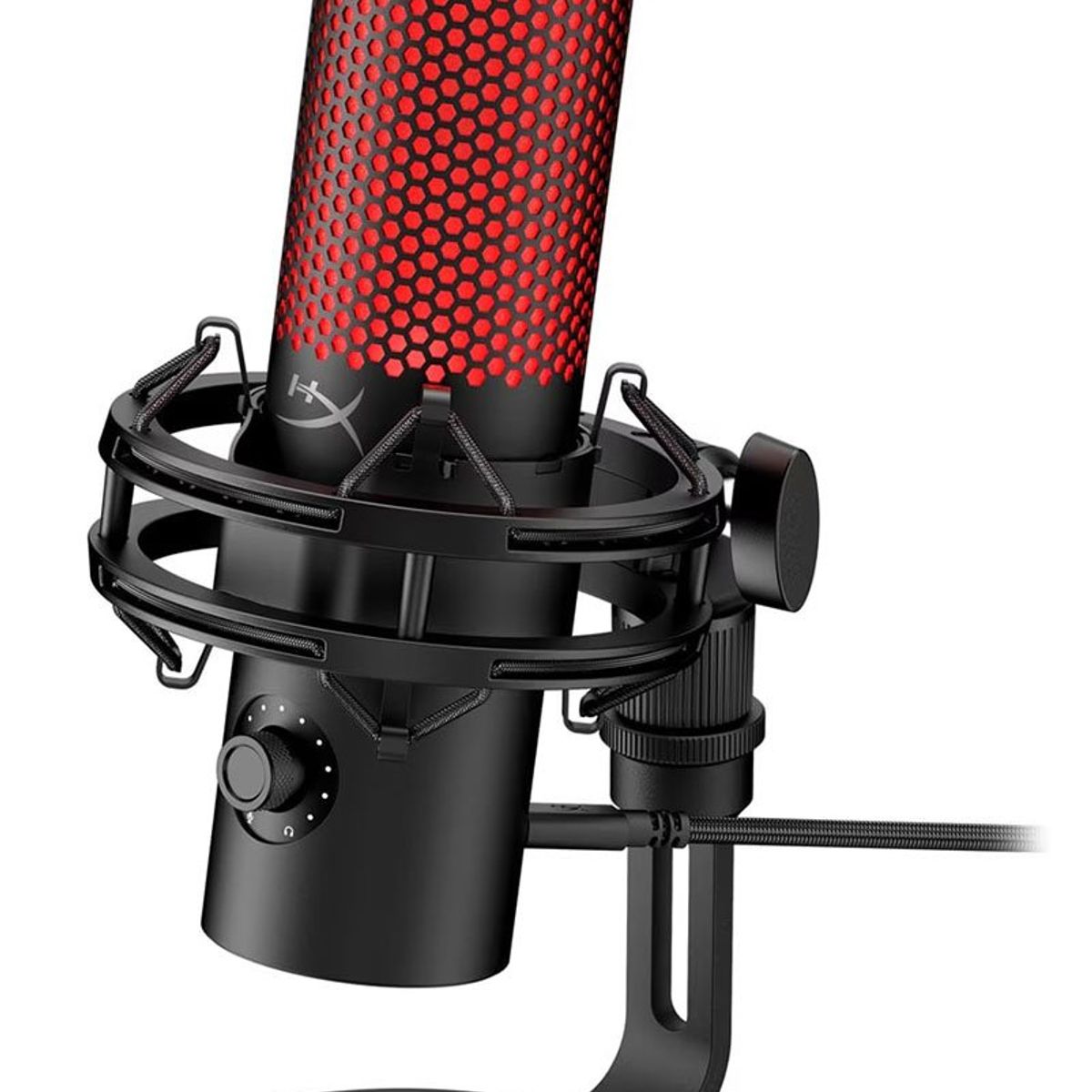 HYPERX - Micrófono Porfesional HyperX QuadCast 2 RGB USB Gamer - Negro