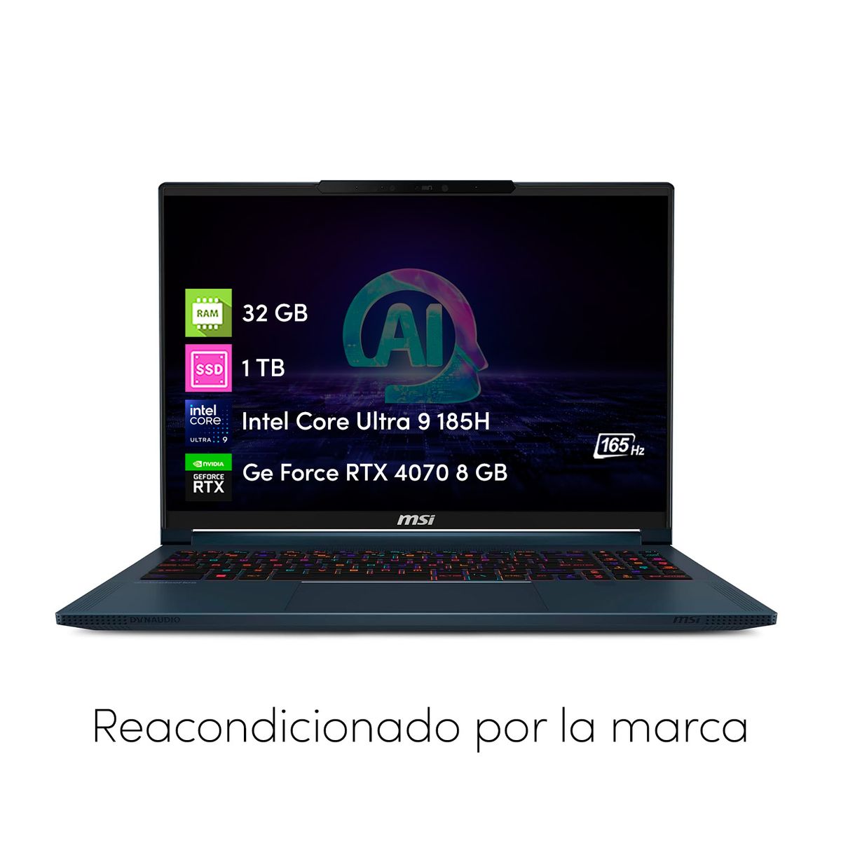 MSI - Notebook Gamer MSI Stealth Intel Ultra 9 32GB 1TBSSD RTX4070 16 FHD