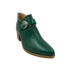 PAND G - Botín Verde Taco Mujer