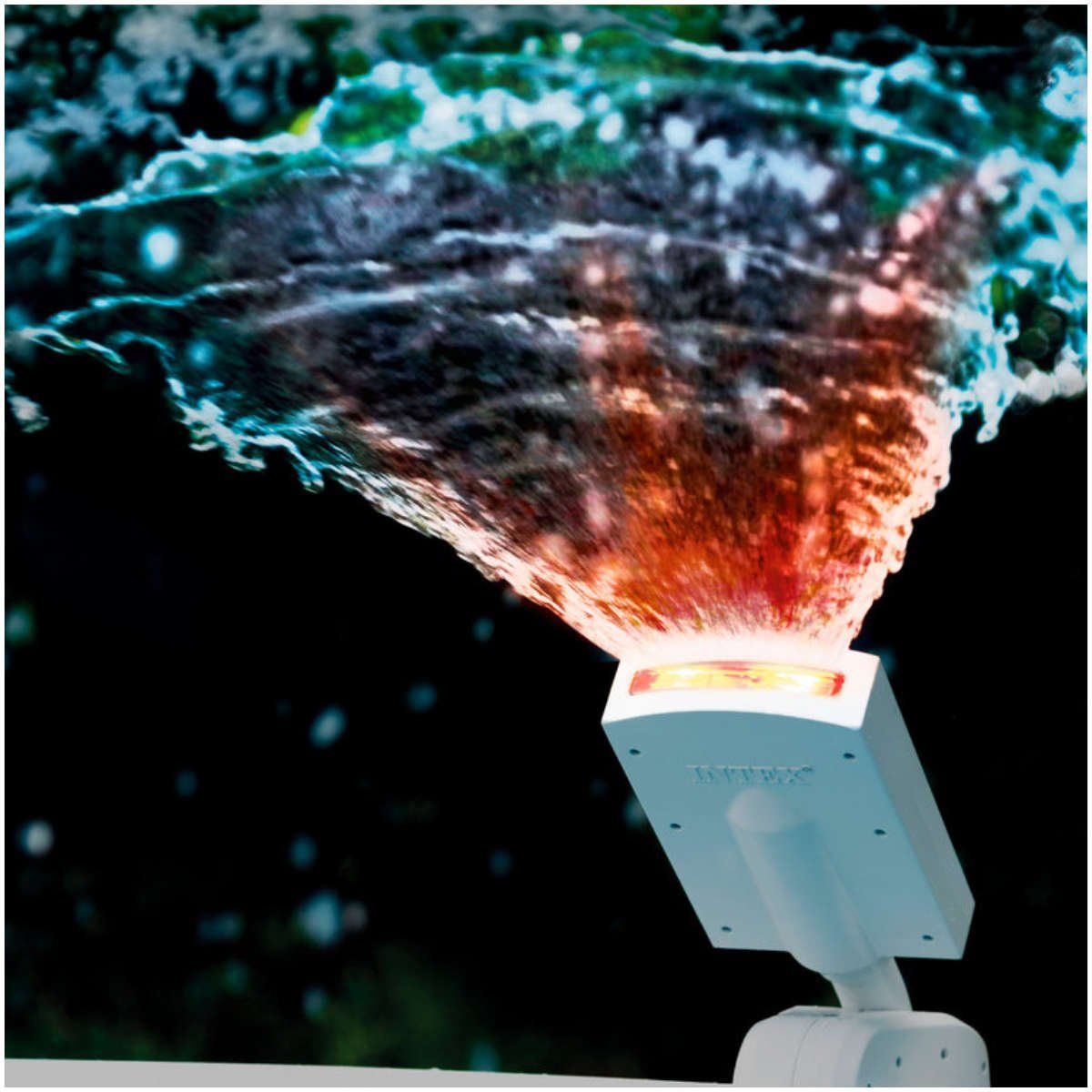 INTEX - Rociador Led Multi-color para Piscina Estructural INTEX