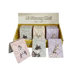 GENERICO - Pack X 12 Espejo Plegable De Cartera Con Diseños 1613-83