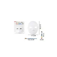 GENERICO - Máscara Blanca Con Pintura 22Cm