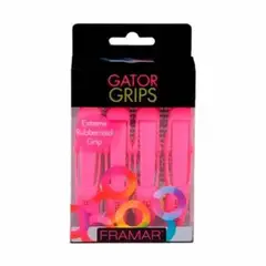 GENERICO - Set Pinzas Framar 4 u Color Fucsia Diseño Cocodrilo