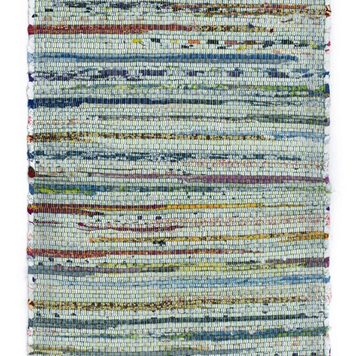 DECOGHAR - Alfombra Chindi Boho Artesanal Verde 1,20 X 1,80 mts