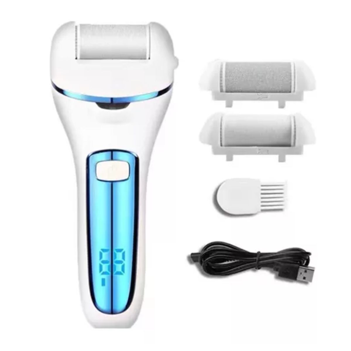 GENERICO - Removedor Quita Callos Eléctrico Para Pie Recargable AZUL