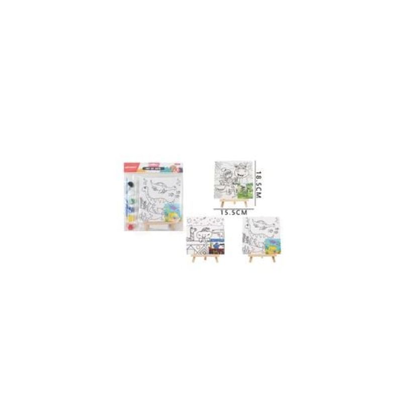 GENERICO - Set De Arte Para Pintar Con Atril 18 5 15 5Cm 5Pcs