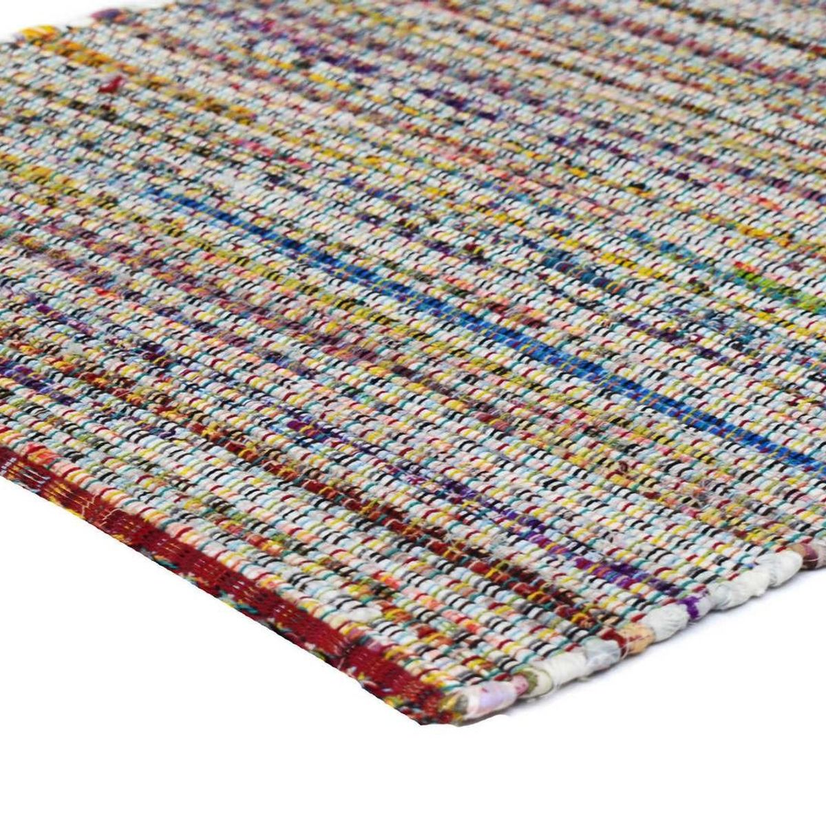 DECOGHAR - Alfombra Chindi Boho Artesanal Multi 150 X 210 mts