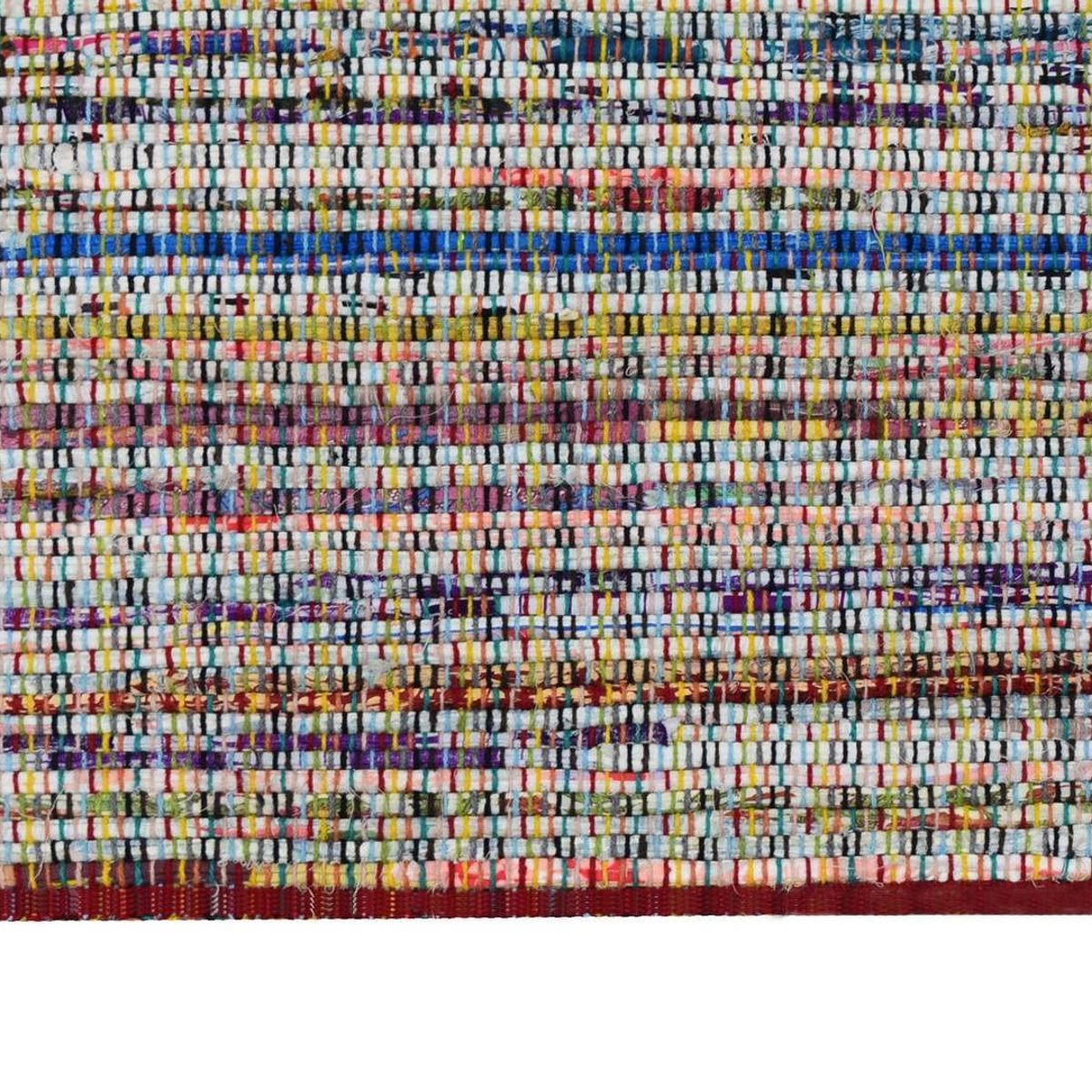 DECOGHAR - Alfombra Chindi Boho Artesanal Multi 150 X 210 mts