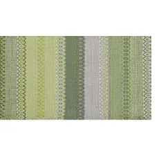 DECOGHAR - Alfombra Kelim Boho Stripes Con Antideslizante Verde 150 X 210 mts
