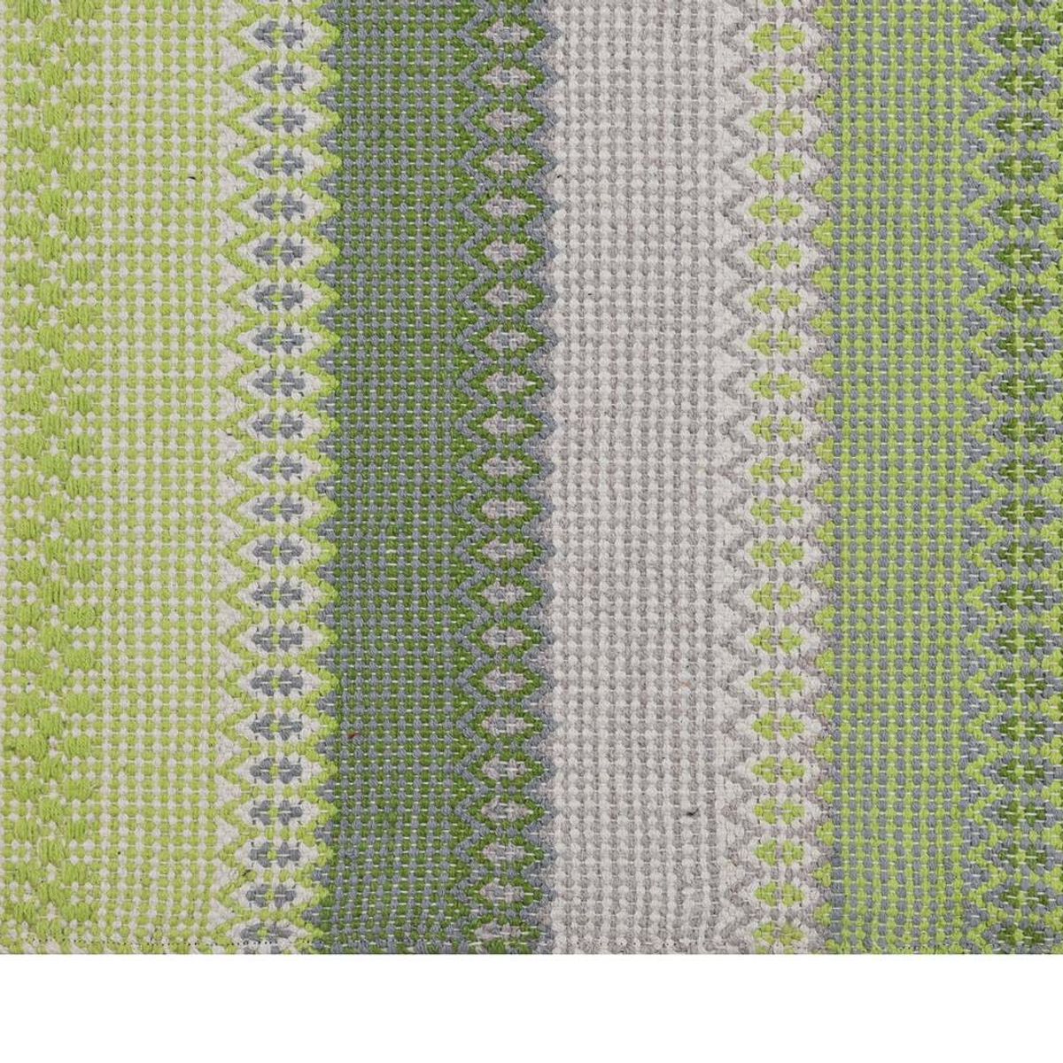 DECOGHAR - Alfombra Kelim Boho Stripes Con Antideslizante Verde 180 X 280 mts