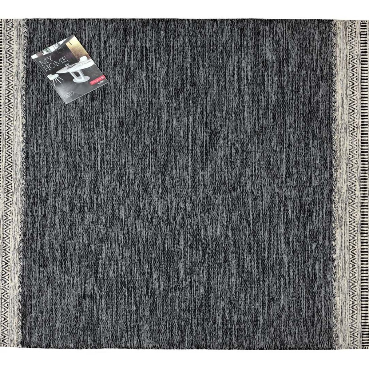 Alfombra Kilim Rustic Nomad Dk Gris 120 X 180 mts, marca DECOGHAR - Foto Principal